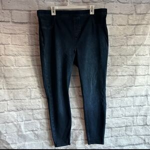 Spanx Jean-ish leggings 2x dark blue wash